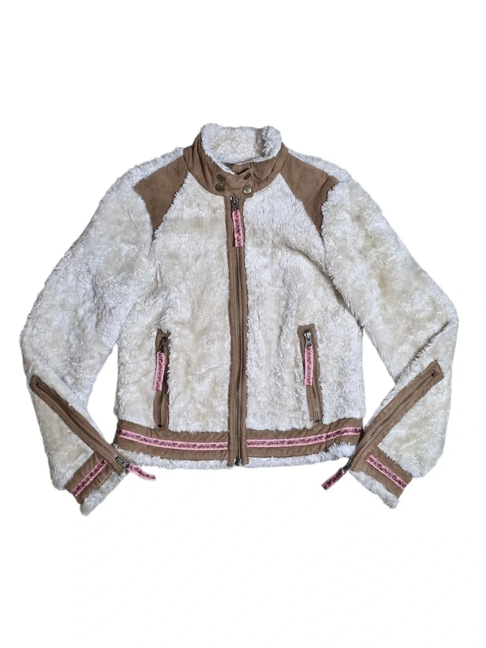 Free People Shearling & Suede Jacket - XS